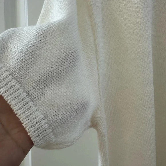 Sam Remo Classy Vintage Sweater Size Large cream ivory color - Picture 2 of 5